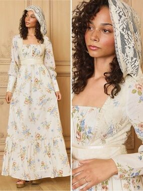 GUNNE SAX for ModCloth Carol Hooded Dress XS NEW WITH TAGS NWT Whispering Petals